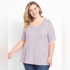 Lane Bryant - Classic Perfect Sleeve Scoop-Neck Fit & Flare Tee